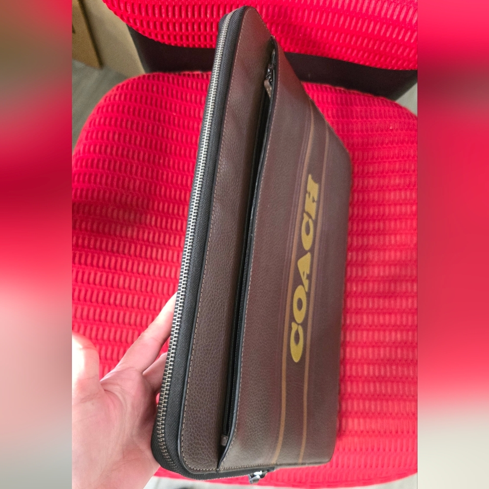 Coach 15 Laptop Case Mahogany Multi, CH068 - Picture 4 of 13